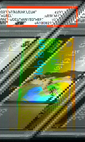 Jo Adell 2021 Stadium Club RC Chrome Gold Minted Refractor PSA 10 Rookie *POP 1 