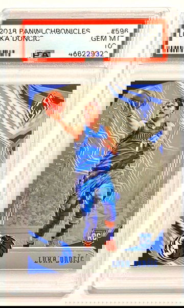 2018-19 Panini Chronicles Luka Doncic #596 Phoenix Rookie PSA 10