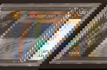 2015 Panini Gold Standard 257 Karl-Anthony Towns Rookie /149 Beckett 9.5 Gem Mint Minnesota Timberwolves Auto