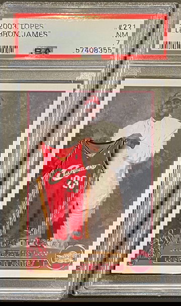 Lebron James 2003 Topps #221 PSA 7 Rookie RC