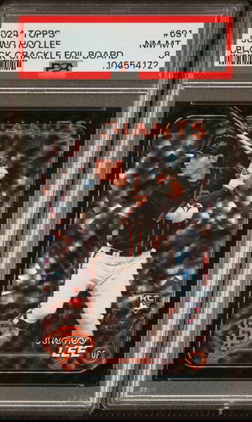 JUNG HOO LEE - 2024 TOPPS BLACK CRACKLE FOIL BOARD