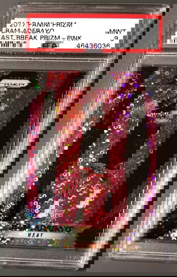 2017-18 Panini Prizm Bam Adebayo /50 Fast Break Pink PSA 10