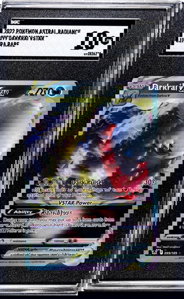 2022 Pokemon Astral Radiance #099/189 Darkrai VSTAR SGC 10