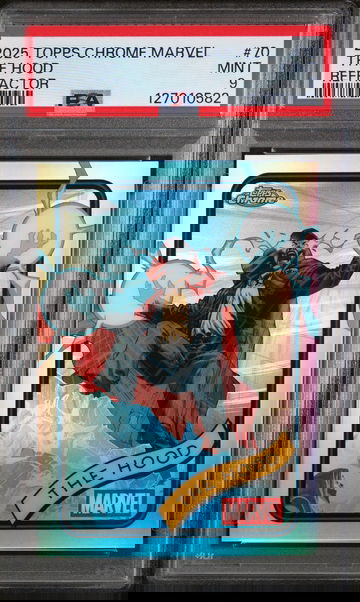 2025 Topps Chrome Marvel Refractor the Hood #70 PSA 9