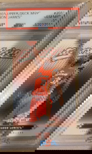 2003 Upper Deck MVP Lebron James #201 PSA 10