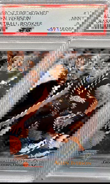 1996 Score Board Allen Iverson Rookie PSA 9