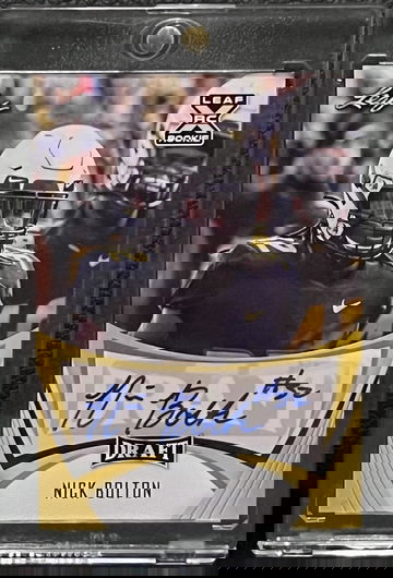 2021 Nick Bolton Leaf Draft X Rookie Auto 