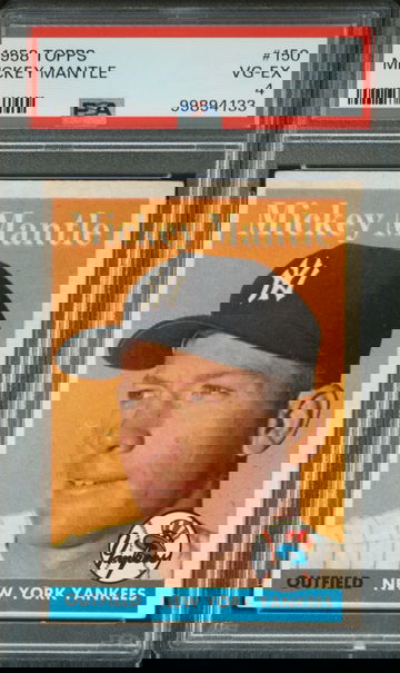 1958 MICKEY MANTLE TOPPS PSA 4