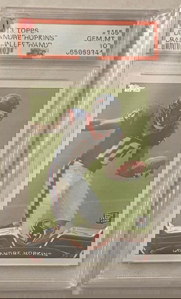 2013 Topps DeAndre Hopkins Rookie Ball In Left Hand  SSP  PSA 10   