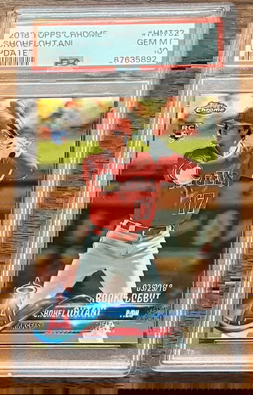 2018 Topps Chrome Shohei Ohtani Update PSA 10 #HMT32 RC Rookie Debut