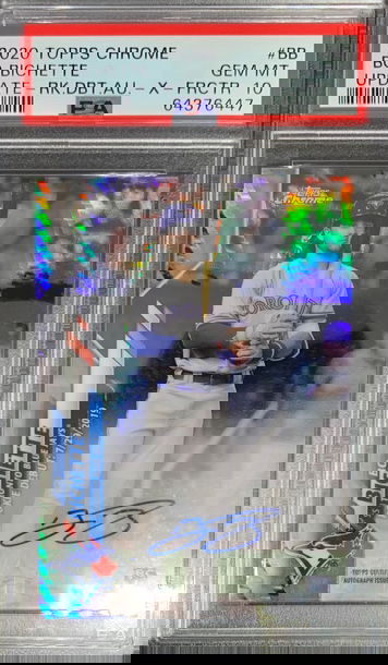 2020 Topps Chrome Bo Bichette Update Auto X Fractor PSA10 GEM