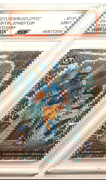 2023 Donruss Optic Quentin Johnston Downtown Rookie Card PSA 9 