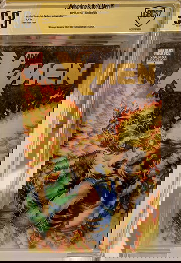 CGC 9.8 Wolverine & the X-Men 1 Full Painted Phoenix Cover by Violet Bast 1/1 OA