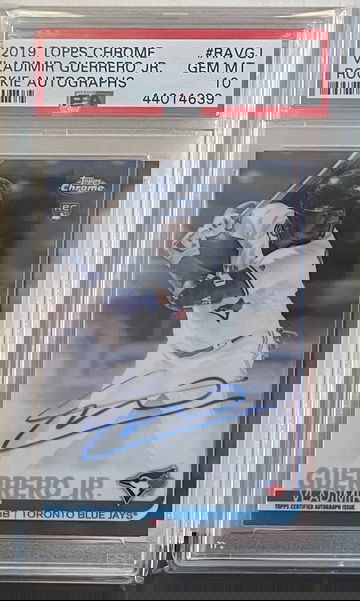 2019 Topps Chrome Vladimir Guerrero JR RC Auto PSA 10