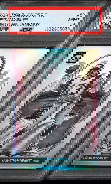 2024 Donruss Optic Downtown Legend Kurt Warner #2 PSA 9