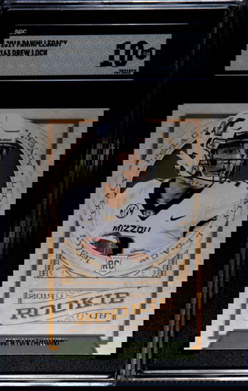 2019 Legacy #163 Drew Lock RC SGC 10 GEM MINT