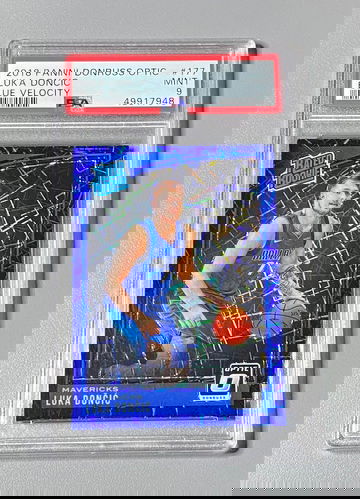 2018 Optic Blue Velocity Luka Doncic PSA 9