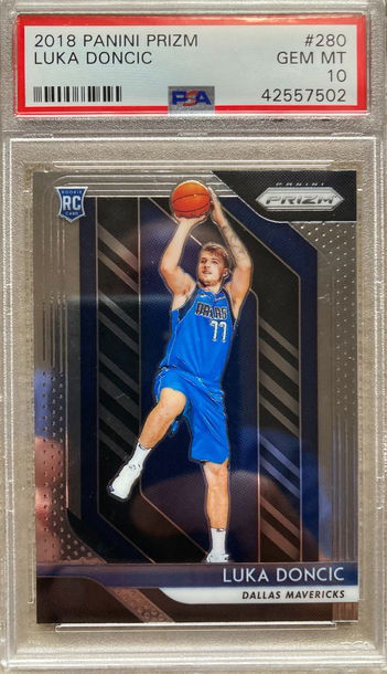 2018 Panini Prizm Luka Doncic PSA 10