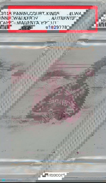 2018 Panini Court Kings Heir Apparent Lonnie Walker IV #LW4 1/1 PSA A P1373