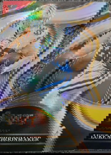 2023 panini Select Club Level Luke Schoonmaker Red Yellow Prizm Die Cut