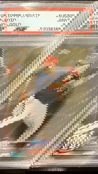 2018 Juan Soto Topps update Gold PSA 9