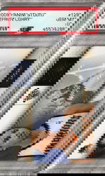 2009 Stephen Curry Studio PSA 10