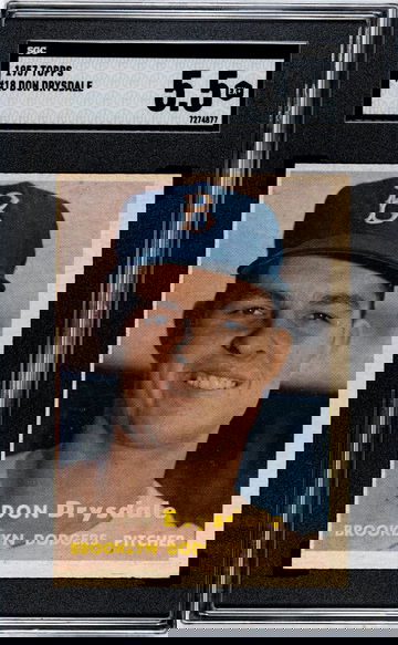 1957 Topps Don Drysdale ROOKIE #18 SGC 5.5 EX+