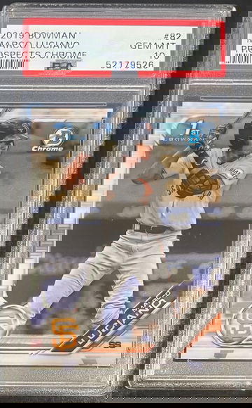 Marco Luciano 2019 Bowman Chrome #82 Rookie RC PSA 10 Gem Mint Giants