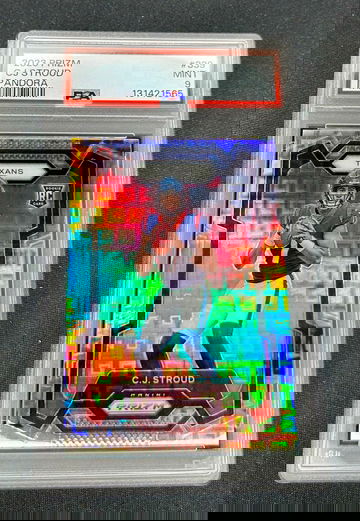 2023 CJ Stroud Panini Prizm Pandora Silver Rookie /400 PSA 9 #339 Box RC SP C.J.