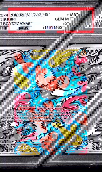 2024 Pokemon Twilight Masquerade Illustration Rare Tatsugiri #186 PSA 10