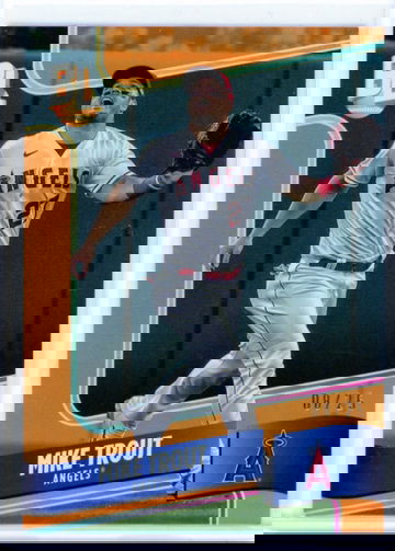 2024 Topps Big League #WR-3 Mike Trout Wrapper Redemption Orange