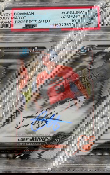 2021 Bowman Coby Mayo Auto PSA 10