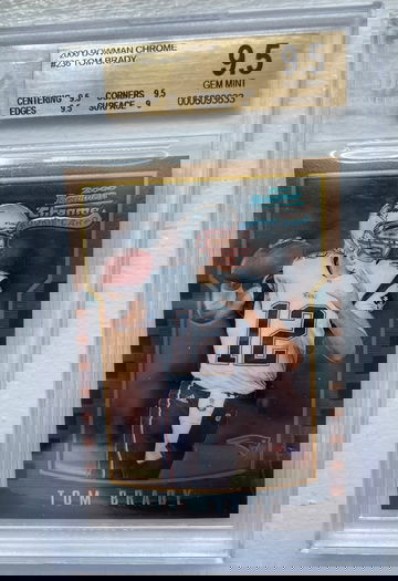 2000 Bowman Chrome Tom Brady 