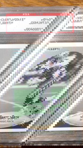 1990 Fleer Update # U-40 Emmitt Smith PSA 10 Gem Mint  HOF