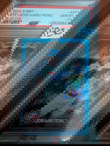 2024 Topps Pete Crow-Armstrong Blue Foil /999 PSA 10