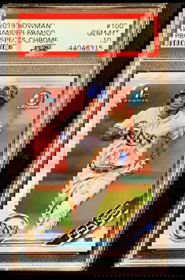 2019 Bowman Chrome Wander Franco 1st Chrome RC PSA 10