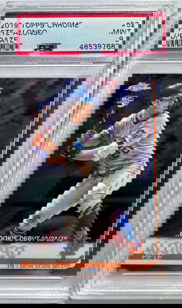 2019 Topps Chrome Update Pete Alonso Rookie Debut PSA 9 Mint