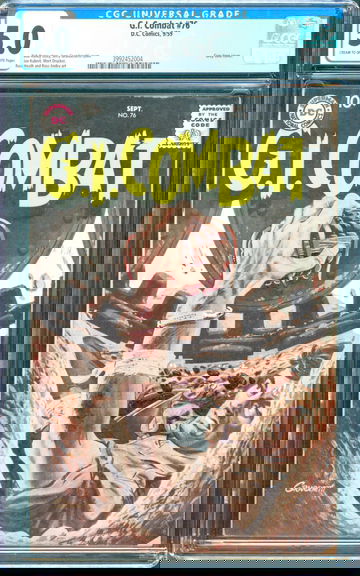 G.I. Combat #76 (1959) CGC 5.0 -- Grey tone war cover by Jerry Grandenetti