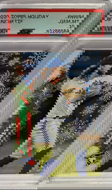 2020 Topps Holiday Bo Bichette PSA 10