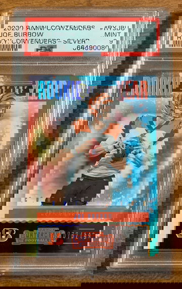 2020 Contenders Joe Burrow ROY Silver PSA 9