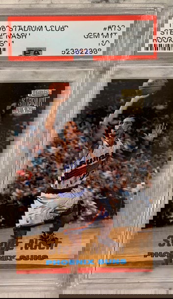 1996 Steve Nash Stadium Club Rookie 1 PSA 10 GEM MINT