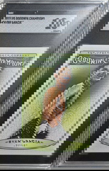 RYAN GARCIA ROOKIE GEM MINT SGC 10 2019 UPPER DECK GOODWIN CHAMPIONS #4 USA