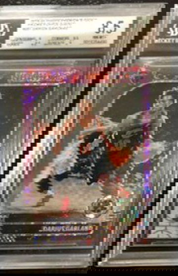 2019-20 Hoops Premium Stock Darius Garland Purple Discos Prizm Rookie Card #25 BGS 8.5