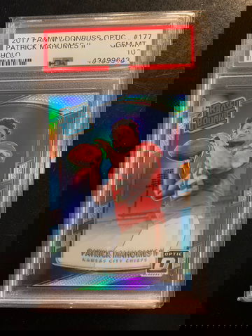 2017 Donruss Optic Holo Patrick Mahomes Psa 10