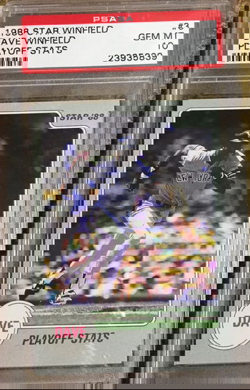 Dave Winfield PSA 10 1988 Star 3 of 12