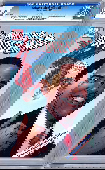 AMAZING SPIDER-MAN #583 CGC 9.8 *INAUGURAL VARIANT* PREZ OBAMA CVR & STORY 2009