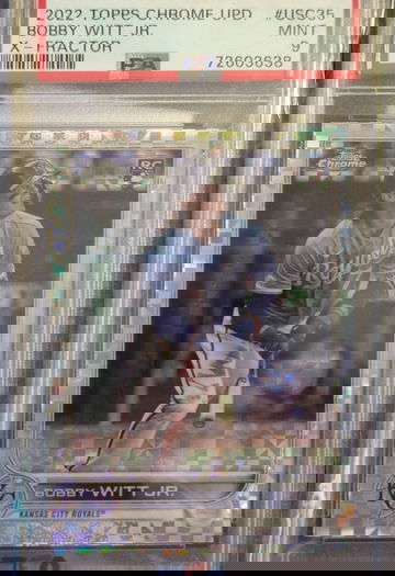 2022 Topps Chrome Update Bobby Witt Jr Xfractor PSA 9