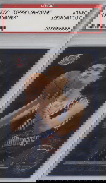 2002 Topps Chrome Yao Ming RC PSA 10