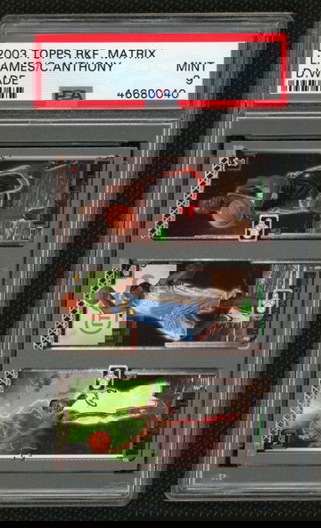 2003 Lebron James / Dwyane Wade / Carmelo Anthony Topps Matrix Rookie PSA 9 Mint