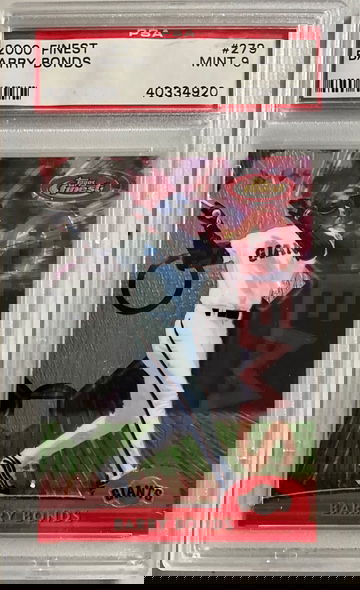 2000 FINEST #279 BARRY BONDS MINT 9